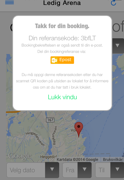 Ledig arena booket